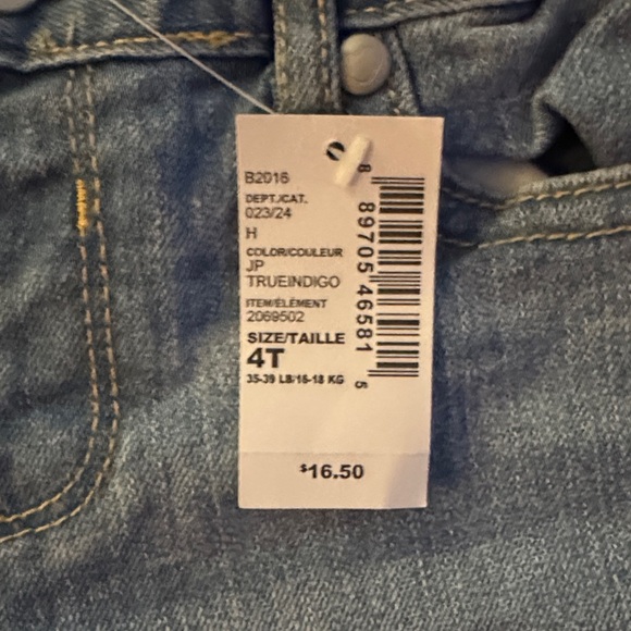 Blue Kids Jeans size 4t girls 🆕 - Picture 3 of 4